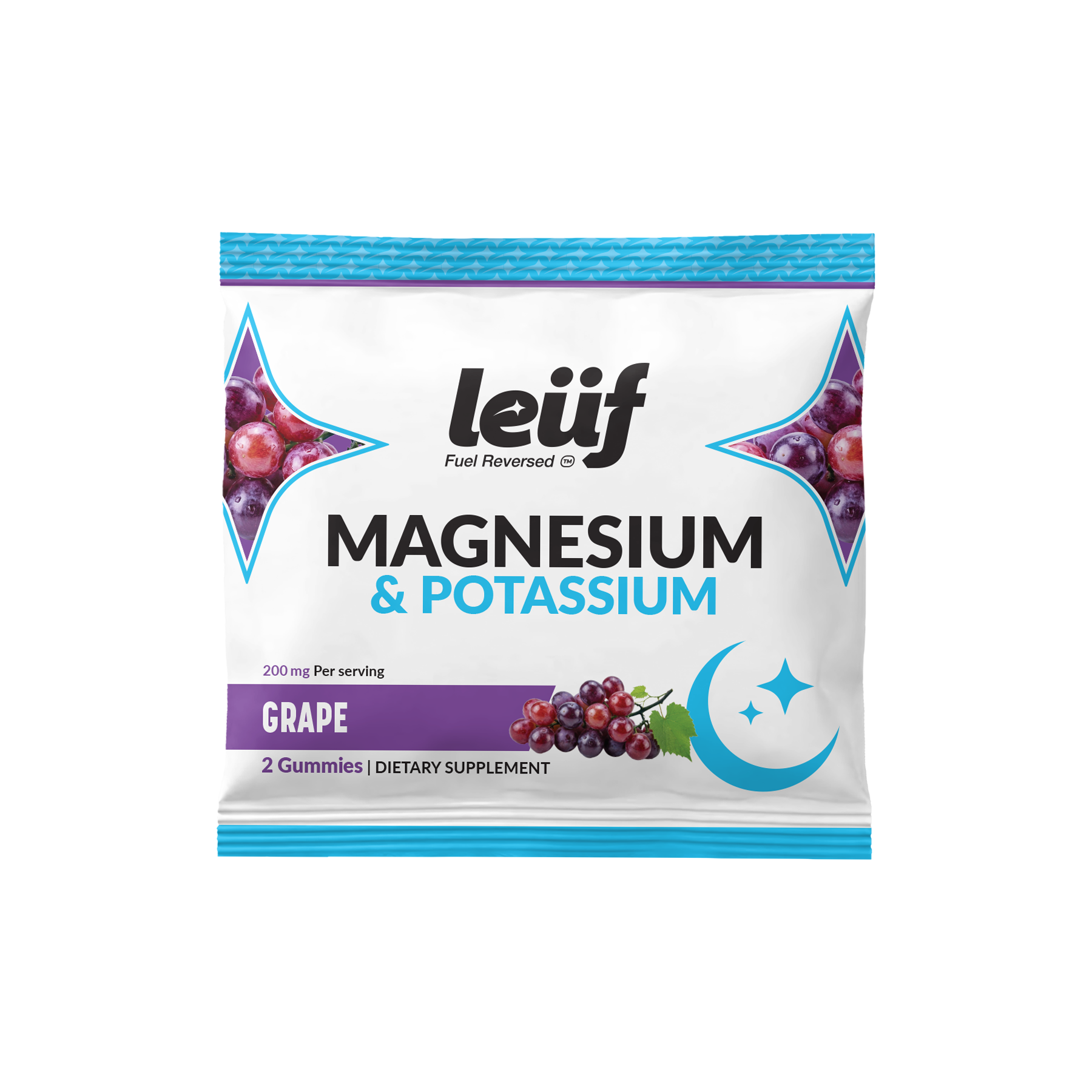Leuf Magnesium + Potassium Gummies - Grape