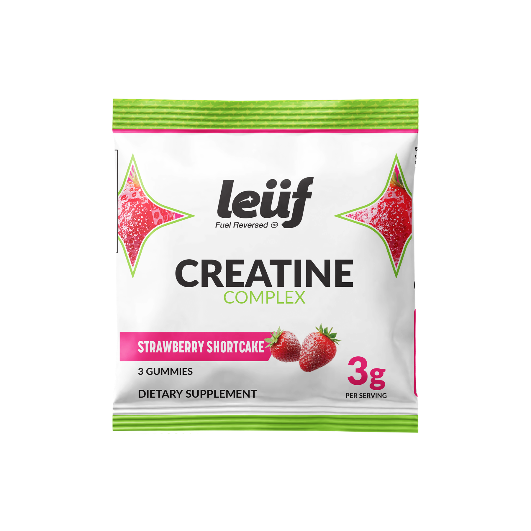 Leuf Creatine Gummies - Strawberry Shortcake