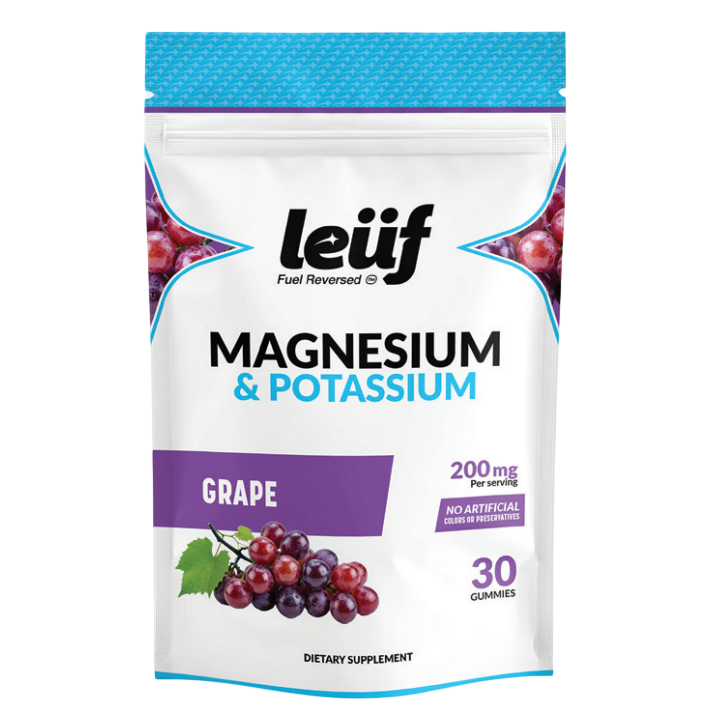 Leuf Magnesium + Potassium Gummies - Grape