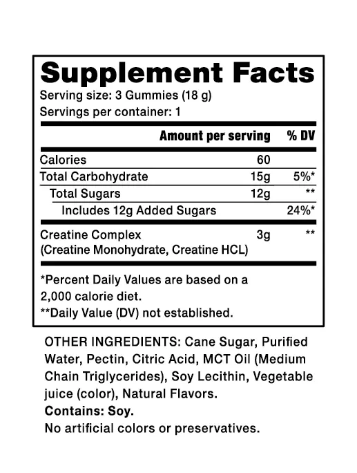 Creatine Gummies - Fruit Punch